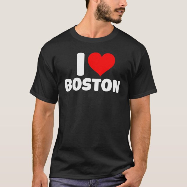 Boston - I Heart Boston - I Love Boston T-Shirt (Front)