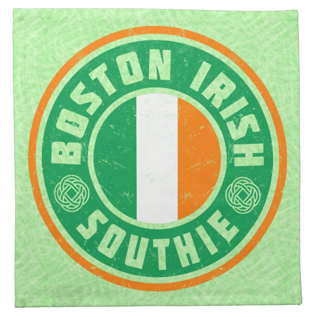 Boston Irish American Southie Napkin (Front)