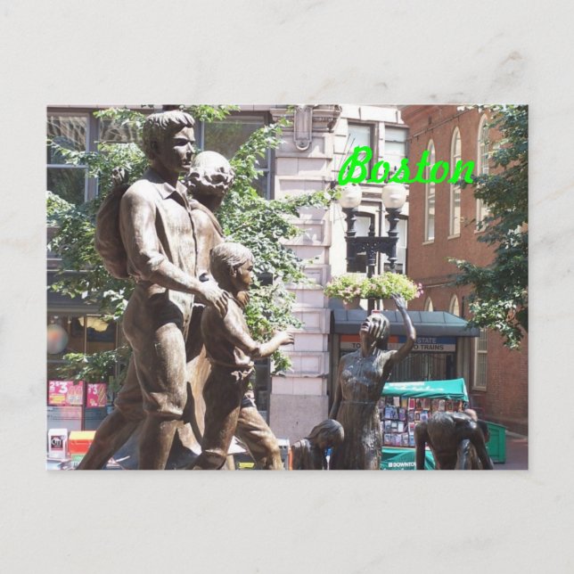Boston Irish Famine Memorial Postcard (Front)