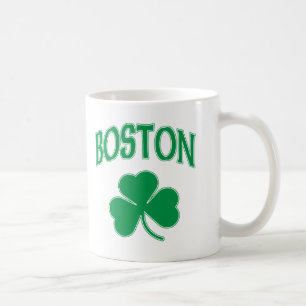 Boston Irish Shamrock Coffee Mug