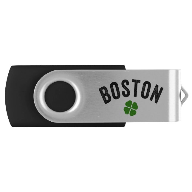 Boston Irish Shamrock Flash Drive (Front)