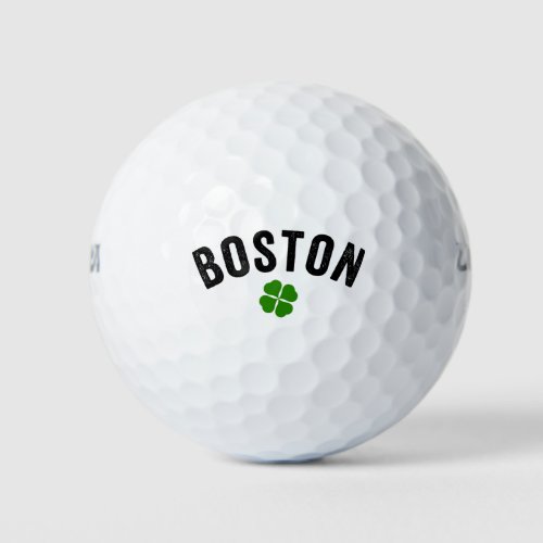 Boston Irish Shamrock Golf Balls