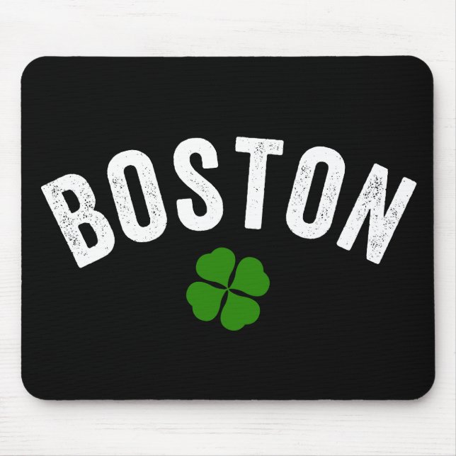 Boston Irish Shamrock Mouse Pad (Front)