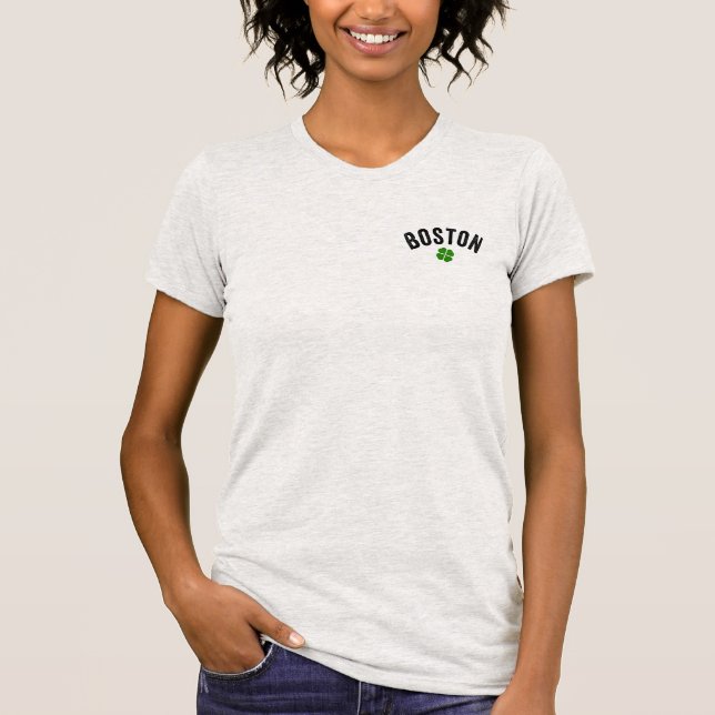 Boston Irish Shamrock T-Shirt (Front)