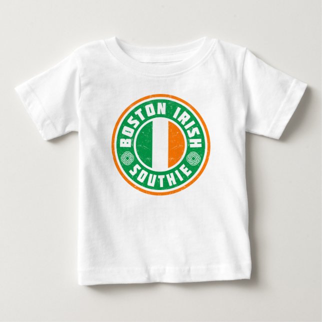 Boston Irish Southie Baby T-Shirt (Front)