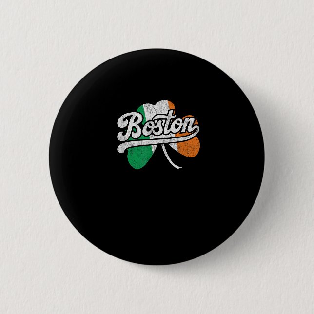 Boston Irish T-Shirt T-Shirt Button (Front)