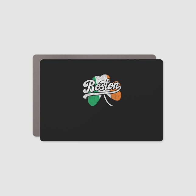 Boston Irish T-Shirt T-Shirt Car Magnet (Front)
