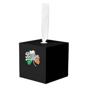 Boston Irish T-Shirt T-Shirt Cube Ornament