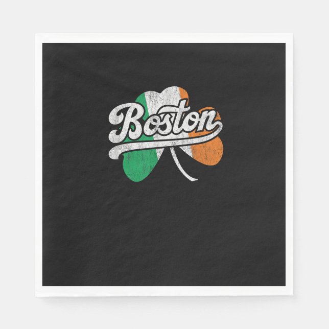 Boston Irish T-Shirt T-Shirt Napkins (Front)