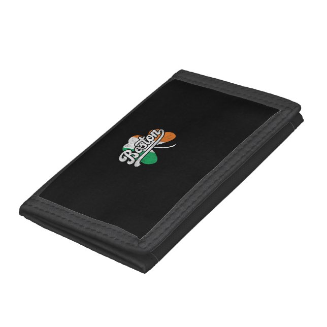 Boston Irish T-Shirt T-Shirt Trifold Wallet (Bottom)