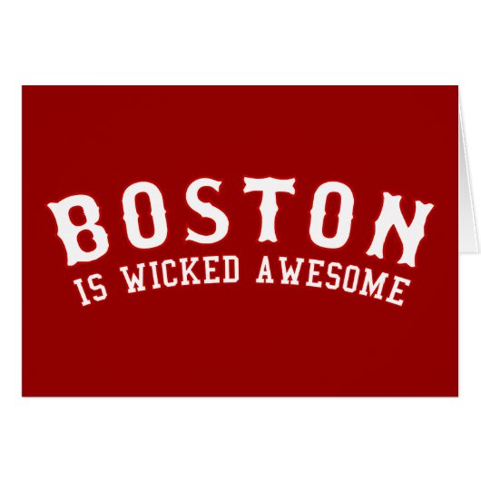 Boston is Wicked Awesome Cards (Front Horizontal)
