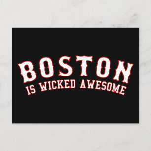 Boston is Wicked Awesome Postcard