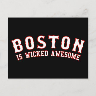 Boston is Wicked Awesome Postcard