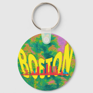 Boston Keychain