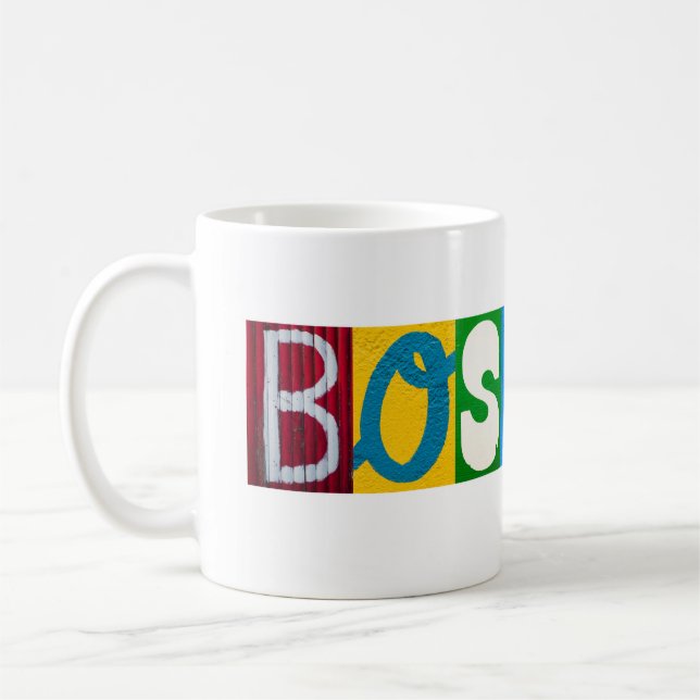 Boston Letters Mug (Left)
