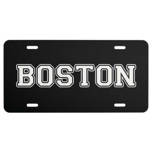 Boston License Plate