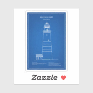 Boston Light Lighthouse - Massachusetts – AD Sticker
