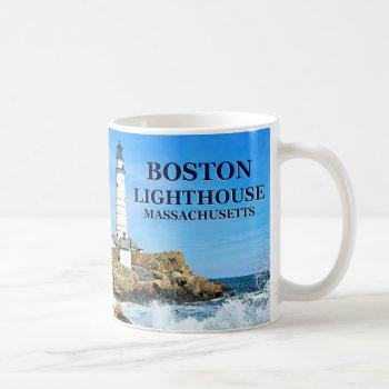 Boston Lighthouse  Massachusetts Coffee Mug by LighthouseGuy at Zazzle