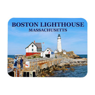 Boston Lighthouse, Massachusetts Flex Magnet