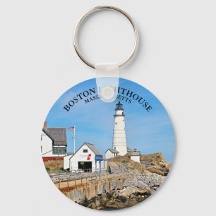 Boston Lighthouse, Massachusetts Key Chain