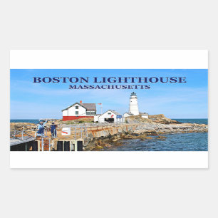 Boston Lighthouse, Massachusetts Stickers