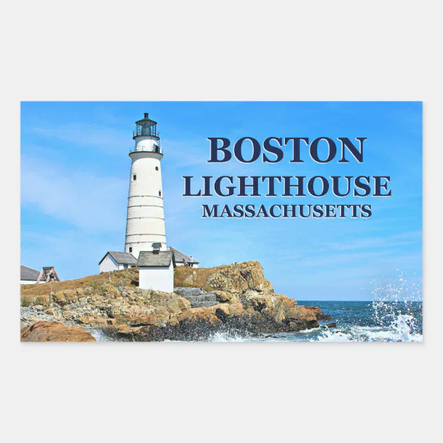 Boston Lighthouse, Massachusetts Stickers | Zazzle