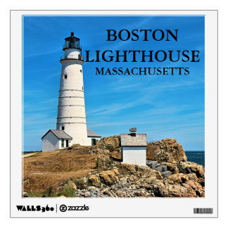 Boston Lighthouse, Massachusetts Wall Decal