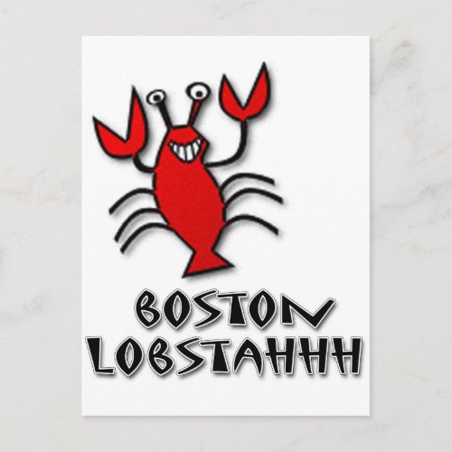 Boston Lobstahhh Postcard