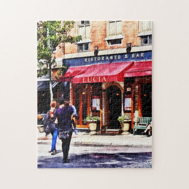 Boston MA - Hanover Street North End Jigsaw Puzzle (Vertical)