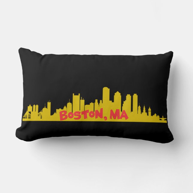 Boston,MA Lumbar Pillow (Front)