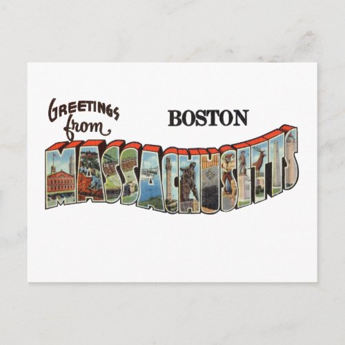 Boston MA Postcard