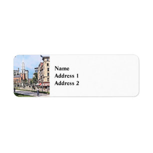 Boston MA - Tremont and Park Sts Bet 1890 and 1899 Label