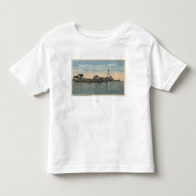 Boston, MABoston Lighthouse at Boston Harbor Toddler T-shirt (Front)