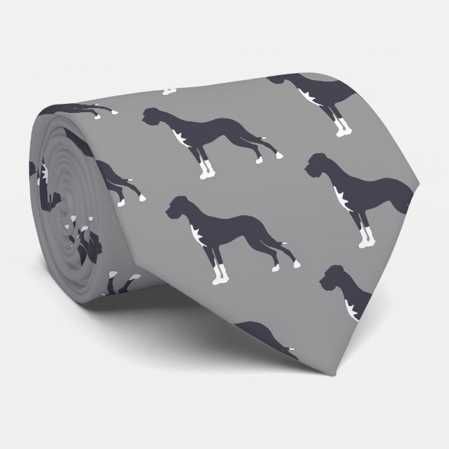 Boston Mantle Great Dane Tie (Rolled)