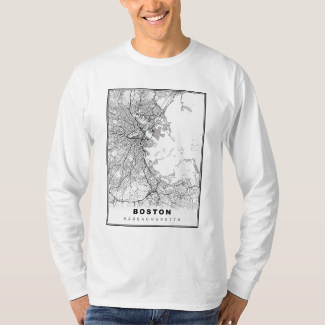 Boston Map T-Shirt (Front)