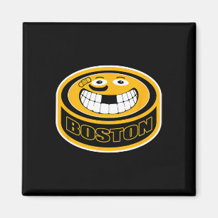 Boston Mass. Funny Kid Adult Puck Smile Face Gift Magnet