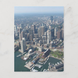 Boston Mass Skyline Postcard