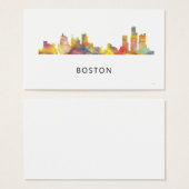BOSTON MASS. SKYLINE WB1- (Front & Back)