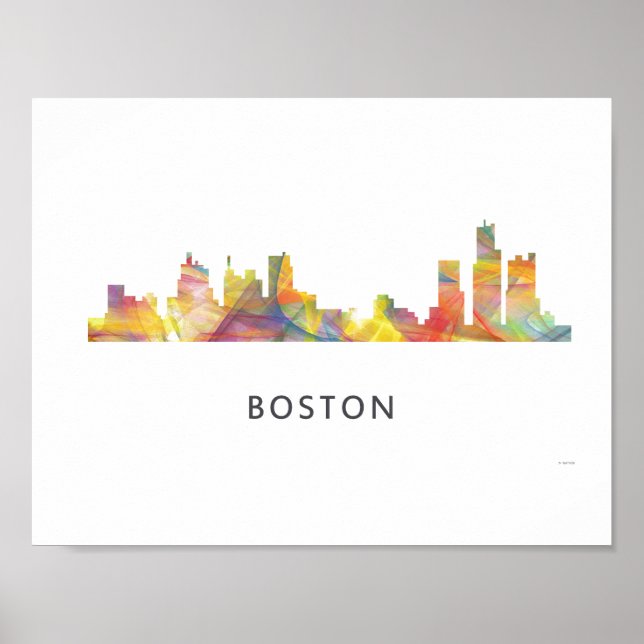 BOSTON MASS. SKYLINE WB1- POSTER (Front)