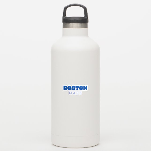 Boston Mass Sticker (Waterbottle)