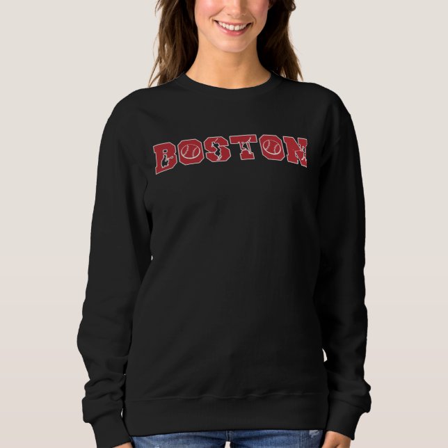 Boston Massachusettes Baseball  Baseball Fan  1 Sweatshirt (Front)