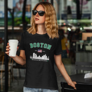 Boston Massachusetts. 1630 Funny Travel T-Shirt