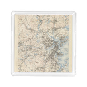 Boston, Massachusetts Acrylic Tray