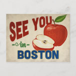 Boston Massachusetts Apple - Vintage Travel Postcard