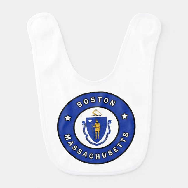 Boston Massachusetts Baby Bib (Front)