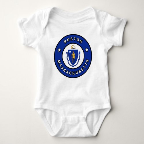 Boston Massachusetts Baby Bodysuit