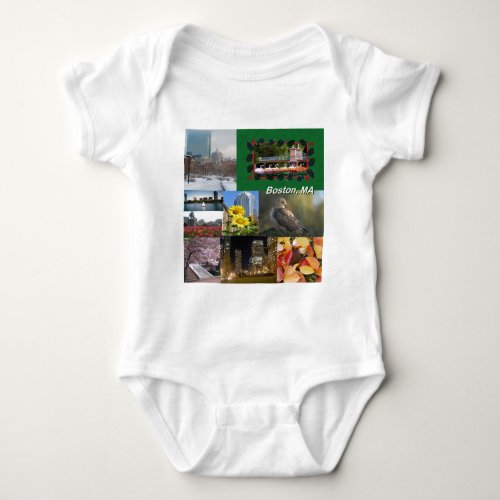 Boston Massachusetts  Baby Bodysuit