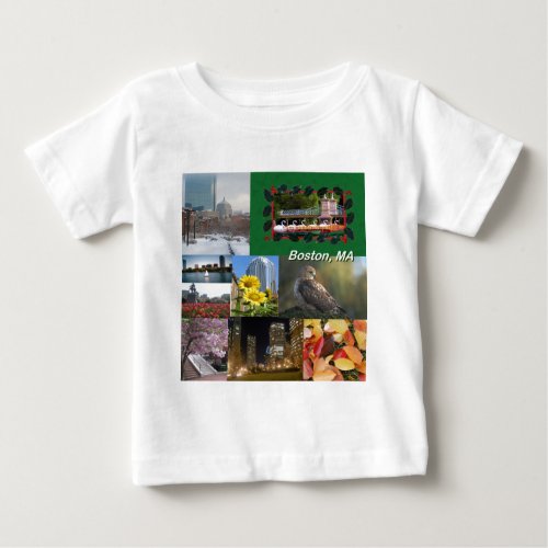 Boston Massachusetts  Baby T_Shirt