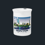 Boston, Massachusetts Beverage Pitcher<br><div class="desc">Boston is Massachusetts’ capital and largest city. Founded in 1630, it’s one of the oldest cities in the U.S. The key role it played in the American Revolution is highlighted on the Freedom Trail, a 2.5-mile walking route of historic sites that tells the story of the nation’s founding. One stop,...</div>