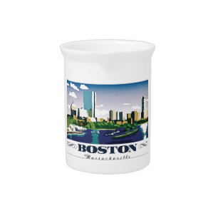 Boston, Massachusetts Beverage Pitcher
